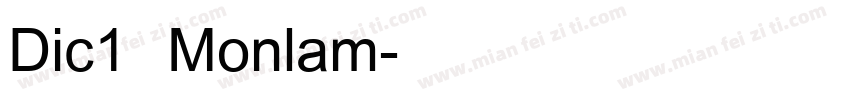 Dic1 Monlam字体转换
